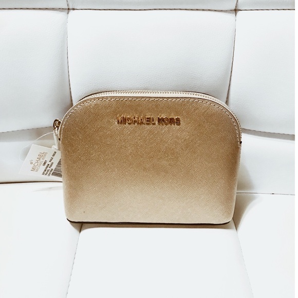 Michael Kors Handbags - Gold Michael Kors Cosmetic Bag